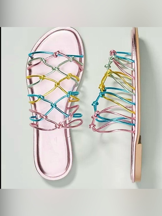 By Anthropologie Shoes - Stephane Kelian Multicolor Strappy Women's Sandals